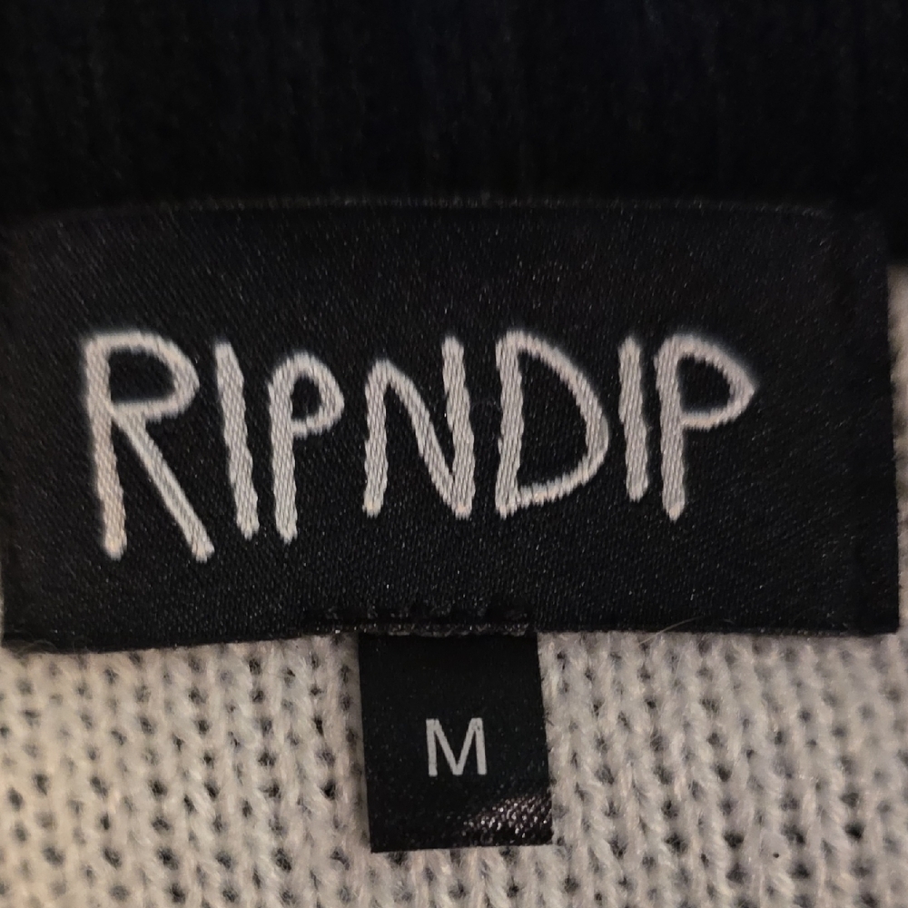 Ripndip Black Sweater with White and Pink Cat Design - Picture 4 of 6